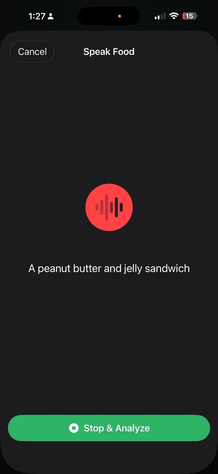 The Last Calorie Tracker screenshot