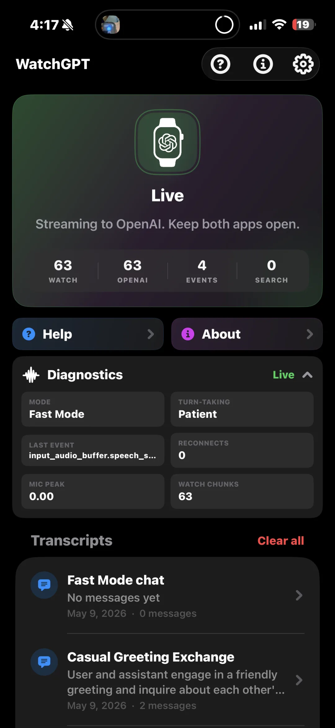 WatchGPT screenshot