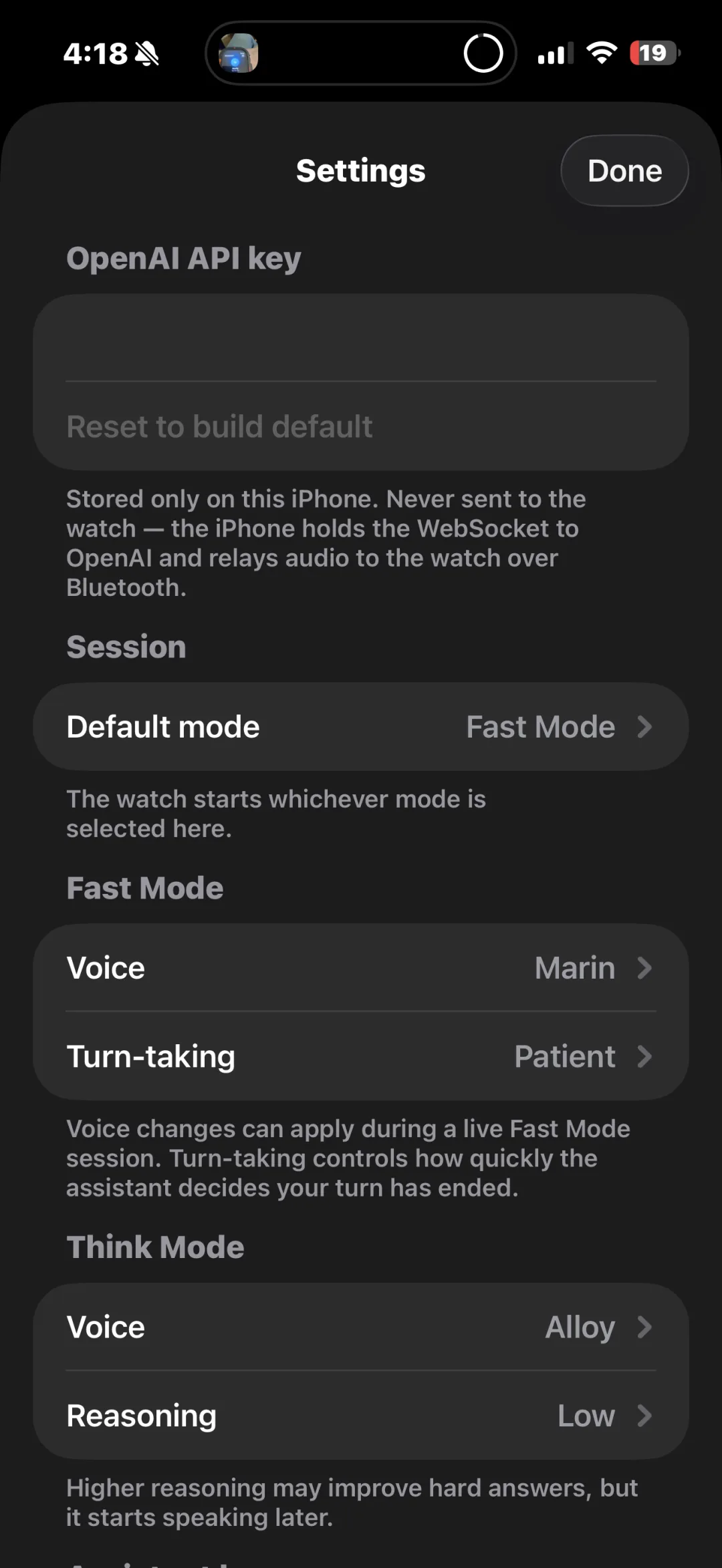 WatchGPT screenshot